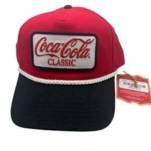 Unisex Coca-Cola Classic Red and Black Adjustable Cap.  New With Tags‎